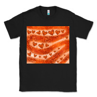 Black orange glitter heart Classic Tee - JahusDesignShop