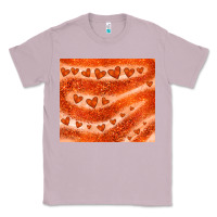 Lilac orange glitter heart Classic Tee - JahusDesignShop