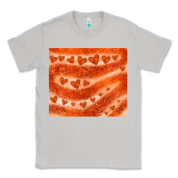 Moon Dust orange glitter heart Classic Tee - JahusDesignShop