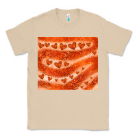 Mushroom orange glitter heart Classic Tee - JahusDesignShop