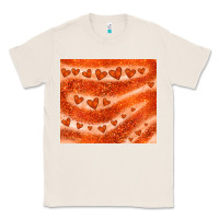 Natural orange glitter heart Classic Tee - JahusDesignShop