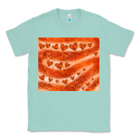 Seafoam orange glitter heart Classic Tee - JahusDesignShop