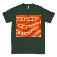 Sports Green orange glitter heart Classic Tee - JahusDesignShop