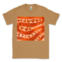 Toasted Coconut orange glitter heart Classic Tee - JahusDesignShop