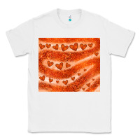 White orange glitter heart Classic Tee - JahusDesignShop