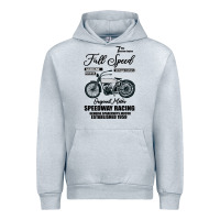 Heather Grey Speedway Racing Full Speed Pin Urban Hoodie - Bettercallsaul