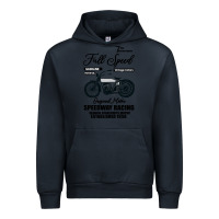 Navy Speedway Racing Full Speed Pin Urban Hoodie - Bettercallsaul