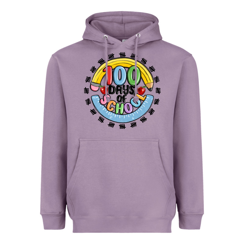 100 Days Of School Heavyweight Hoodie by MaliasSmallBusiness | Teevron