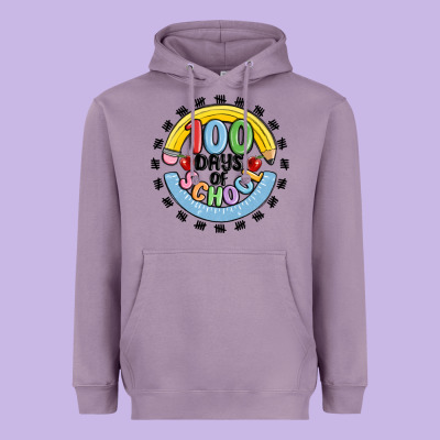100 Days Of School Heavyweight Hoodie Designed By Maliassmallbusiness