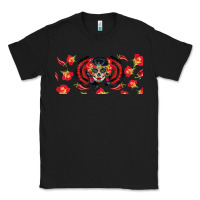 Black sugar skull rose libbey glass Classic Tee - BundleAndBundleShop