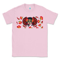 Bubblegum Pink sugar skull rose libbey glass Classic Tee - BundleAndBundleShop