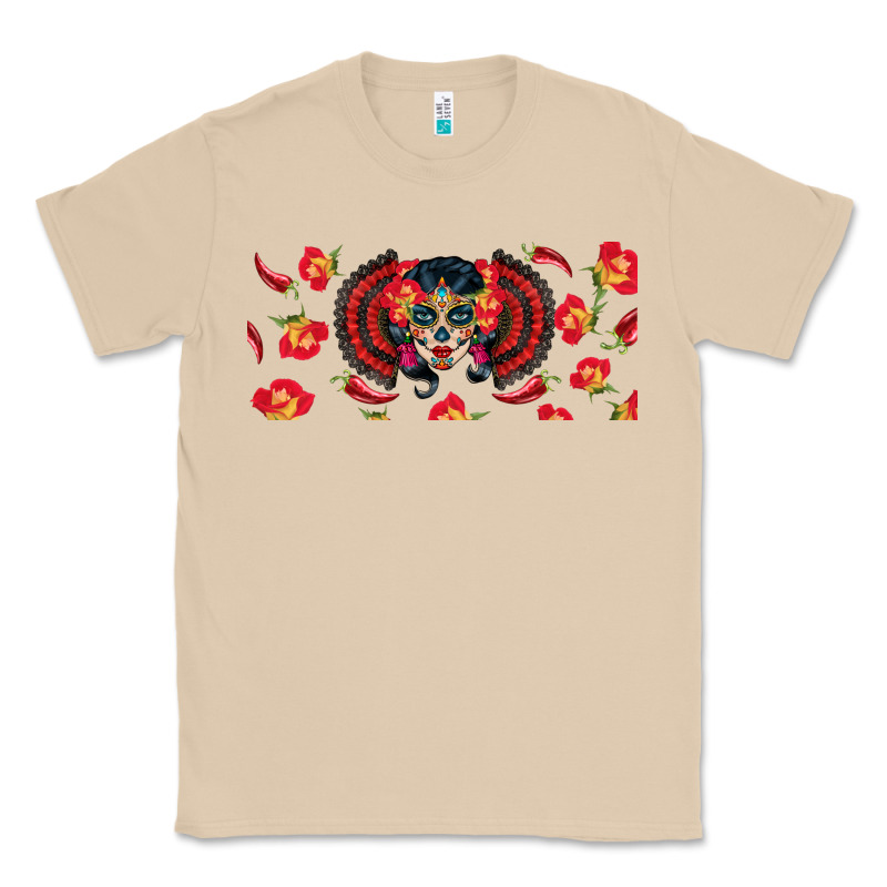 Sugar Skull Rose Libbey Glass Classic Tee by BundleAndBundleShop | Teevron