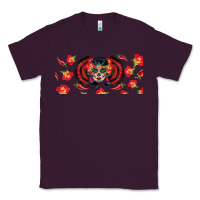 Plum sugar skull rose libbey glass Classic Tee - BundleAndBundleShop