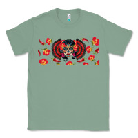 Sage sugar skull rose libbey glass Classic Tee - BundleAndBundleShop