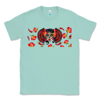 Seafoam sugar skull rose libbey glass Classic Tee - BundleAndBundleShop