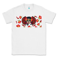 White sugar skull rose libbey glass Classic Tee - BundleAndBundleShop