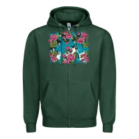 Sports Green v.drose glitter cowhide Zipper Hoodie - AdoDesignShop