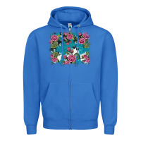 True Royal v.drose glitter cowhide Zipper Hoodie - AdoDesignShop