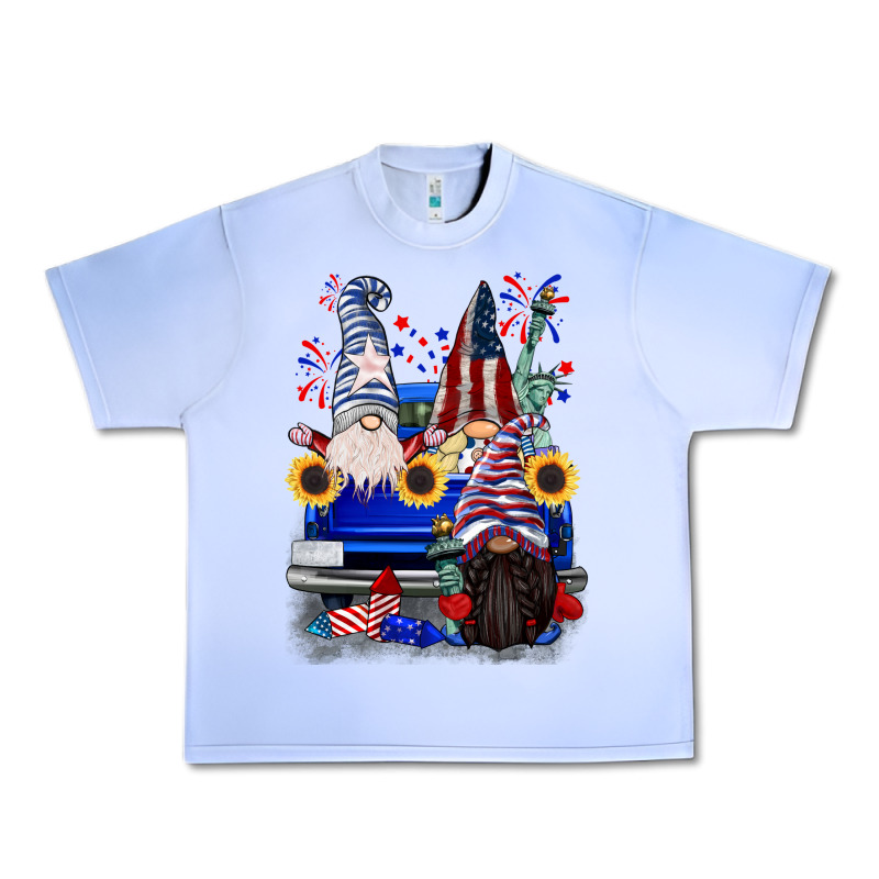 4th Of July Gnomes Truck Urban Heavy Tee by CowGirlArtShop | Teevron