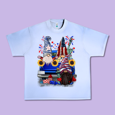 4th Of July Gnomes Truck Urban Heavy Tee Designed By Cowgirlartshop
