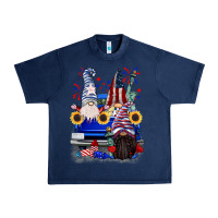 Navy 4th of July gnomes truck Urban Heavy Tee - CowGirlArtShop