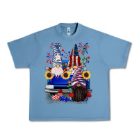 Pebble Blue 4th of July gnomes truck Urban Heavy Tee - CowGirlArtShop