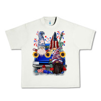 Pistachio 4th of July gnomes truck Urban Heavy Tee - CowGirlArtShop