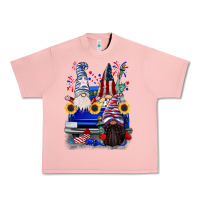 Salmon 4th of July gnomes truck Urban Heavy Tee - CowGirlArtShop