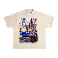 Sandshell 4th of July gnomes truck Urban Heavy Tee - CowGirlArtShop