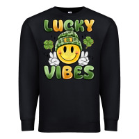 Black lucky vibes Premium Sweatshirt - MaliasSmallBusiness