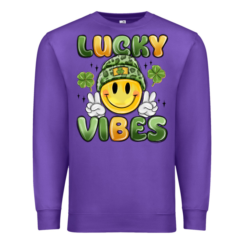 Lucky Vibes Premium Sweatshirt by MaliasSmallBusiness | Teevron