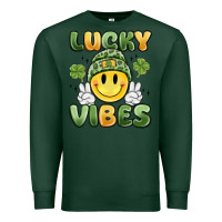 Sports Green lucky vibes Premium Sweatshirt - MaliasSmallBusiness