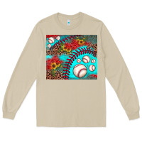 Mushroom baseball leopard turquoise sunflower Long Sleeve Tee - JahusDesignShop