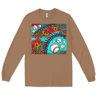 Toasted Coconut baseball leopard turquoise sunflower Long Sleeve Tee - JahusDesignShop