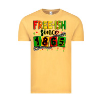 Vintage Mustard Free-ish since 1865 Vintage Tee - Zillion Design Studio