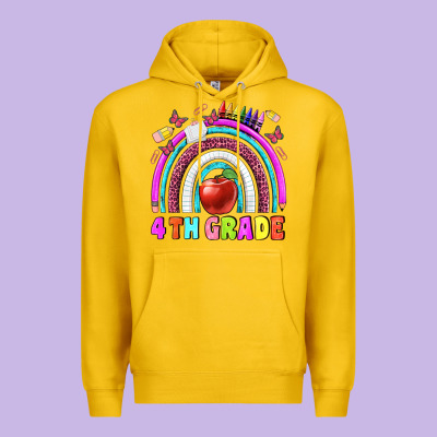 4 Th  Grade Premium Hoodie Designed By Bundleandbundleshop