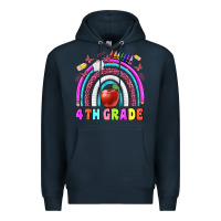 Navy 4 th  grade Premium Hoodie - BundleAndBundleShop