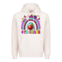Pale Pink 4 th  grade Premium Hoodie - BundleAndBundleShop