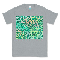 Heather Grey green leopard glitter Classic Tee - JahusDesignShop