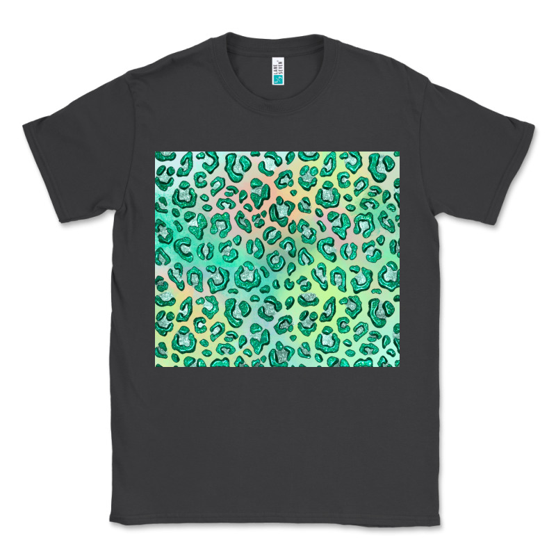 Green Leopard Glitter Classic Tee by JahusDesignShop | Teevron