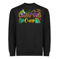 Black camping crew Heavyweight Sweatshirt - Zillion Design Studio