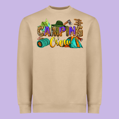 Camping Crew Heavyweight Sweatshirt Designed By Zillion Design Studio