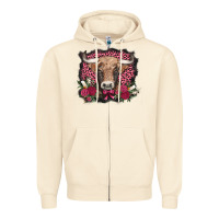 Sandshell v.d. cow and roses Zipper Hoodie - AdoDesignShop