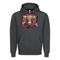 Smoke v.d. cow and roses Zipper Hoodie - AdoDesignShop