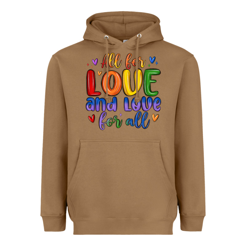 All For Love And Love For All Heavyweight Hoodie by MaliasSmallBusiness | Teevron