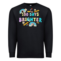 Black 100 days brighter Premium Sweatshirt - MaliasSmallBusiness