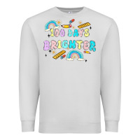 Dove Grey 100 days brighter Premium Sweatshirt - MaliasSmallBusiness
