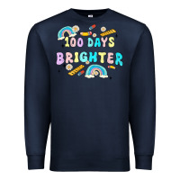 Navy 100 days brighter Premium Sweatshirt - MaliasSmallBusiness