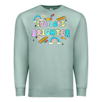 Seafoam 100 days brighter Premium Sweatshirt - MaliasSmallBusiness