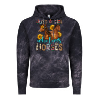 Cloud Black just a girl who loves horses Vintage Hoodie - Zillion Design Studio